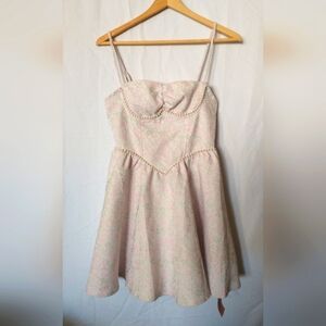 Mod Retro Shein Charming Pink Fairycore Cottagecore Dress XS